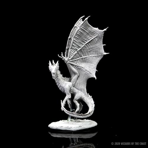 Young Silver Dragon figurine D&D de haute précision - 4