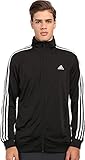 adidas Men's Athletics Essential Track Jacket, Black/White, XX-Large