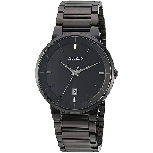 Citizen Relógio masculino de aço inoxidável de quartzo japonês com pulseira de aço inoxidável, preto, 21 (modelo: BI5017-50E) Citizen Relógio masculino de aço inoxidável de quartzo japonês com pulseira de aço inoxidável, preto, 21 (modelo: BI5017-50E)