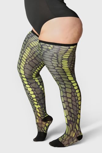 Image of Thunda Thighs Plus Size Thigh High Socks, Over the Knee High Boot Stockings Leg Warmers, Extra Long & Thick Socks