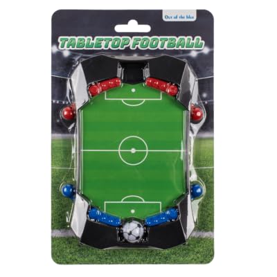 BLUECHOLON Mini-Brettspiel Fußball und Hockey, interaktives Tischfußball-Spielzeug, Geschenk, Party, interaktiv, Spaß, pädagogisch, Schule, Reisen, Kinder, Airhockey (FUTBOL)