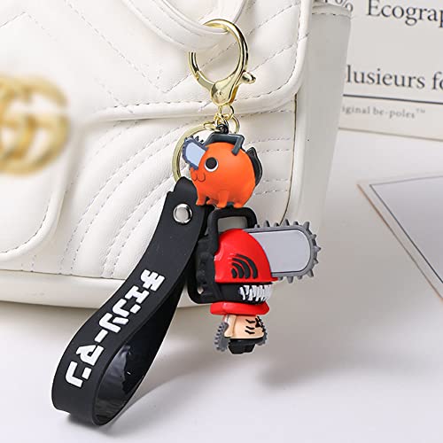 Image of Chainsaw Man Potita Key Boulder Plush Toy, Cute, Key Charm, Key Ring, Hand Strap, Bag, Accessories, Car, Keys, Keychain, Bag Decoration, Cute, Gift