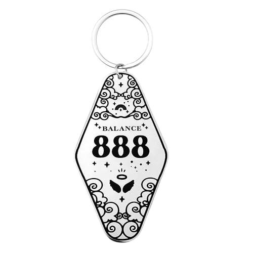 Spiritual Gifts Hotel Keychain for Women Men Angel Number 888