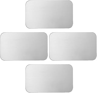 VILLCASE 4pcs Hamster Cooling Board Bunny Cooling Bed Bunny Cooling Ice Pad Cool Mat for Cooling Crate Pad Hamgers Small Pet Cooling Mat Bunny Pads Summer Supplies Keep Cold Aluminum Plate