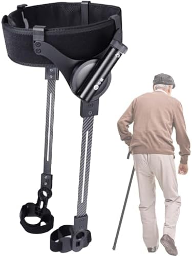 Exoskeleton Walking Assistance Device - Adjustable Strength, 50% Mobility Support for Elderly Leg Lift and Climbing Aid