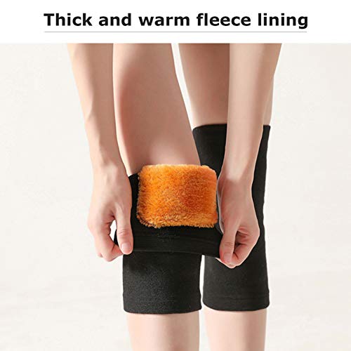 Joelheiras quentes, Romacci Joelheiras masculinas e femininas de inverno Velocino grosso quente elás