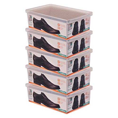 Kit com caixas organizadoras de sapatos
