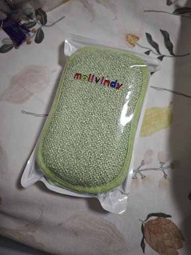 Image of Multi-Purpose Scrub Sponges for Kitchen Non-Scratch Microfiber Sponge Along with Heavy Duty Scouring Power - Effortless Cleaning of Dishes, Pots and Pans,2 pcs