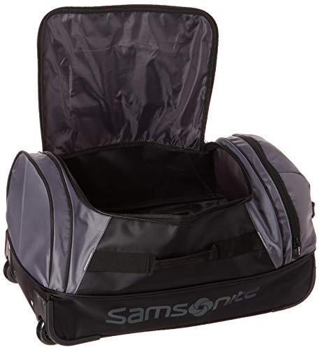 Samsonite Andante 2 Drop Bottom Wheeled Rolling Duffel Bag, Riverrock/Black, 22-Inch