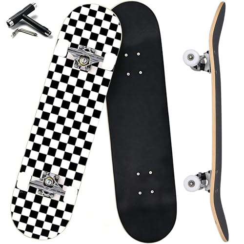 ANYFUN Pro Complete Skateboards for Beginners Girls Boys Kids Youths Teens Adults 31'x8' Skate...
