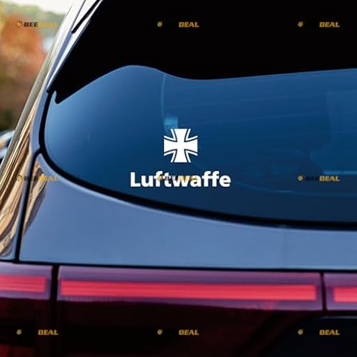 Luftwaffe - Calcomanía de vinilo de la Segunda Guerra Mundial de la Fuerza Aérea Alemana del Ejército de Alemania, paquete de 2, color blanco, 10,2 cm, para coche, barco, laptop, taza, sin fondo, | Ya disponible en tu tienda friki favorita! En mundofriki.es! Luftwaffe - Calcomanía de vinilo de la Segunda Guerra Mundial de la Fuerza Aérea Alemana del Ejército de Alemania, paquete de 2, color blanco, 10,2 cm, para coche, barco, laptop, taza, sin fondo, | Ya disponible en tu tienda friki favorita! En mundofriki.es!