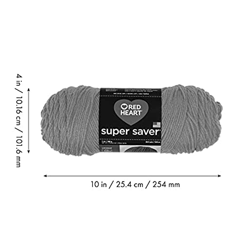 Red Heart Super Saver Café Latte Yarn - 3 Pack Of 198G/7Oz - Acrylic - 4 Medium (Worsted) - 364 Yards - Knitting/Crochet #TOP5