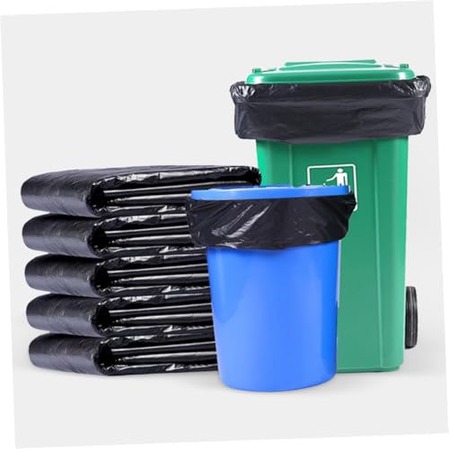 Image of Baluue Large Heavy Duty Garbage Bags 50pcs 60X90Cm Thick Plastic Trash Bags for Kitchen, Gardening, Commercial and Household Waste Disposal
