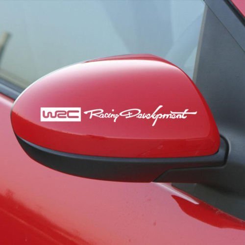 isee360 Racing Development WRC AUTO Rear View Mirror CAR Sticker