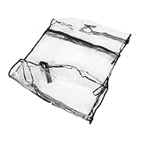 FOYTOKI 透明防水キャリーワゴンレインカバー 折りたたみ式ワイド対応 ガーデンカート防塵保護 キャンプピクニック用ユニバーサルキャノピ