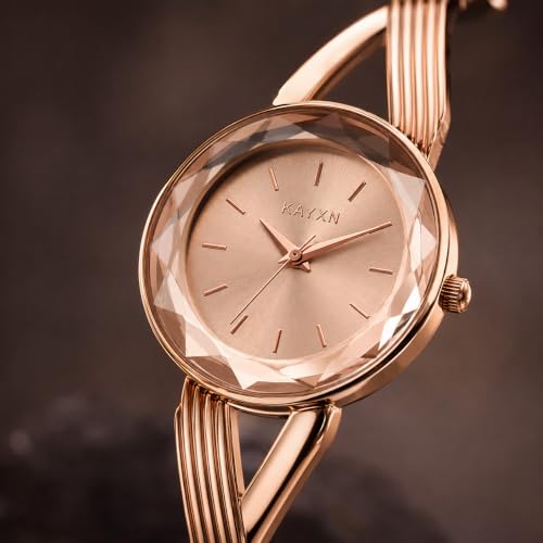 Image of Signature Edit Watch & Jewelry Set for Women | Women's Watch & Jewelry Gift Set, Rose Gold Watch with Bracelet, Necklace & Earrings