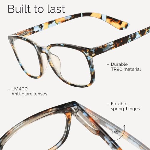 Image of CCVOO Reading Glasses for Women, Eye glasses, Blue Light Readers for Women, Cheaters
