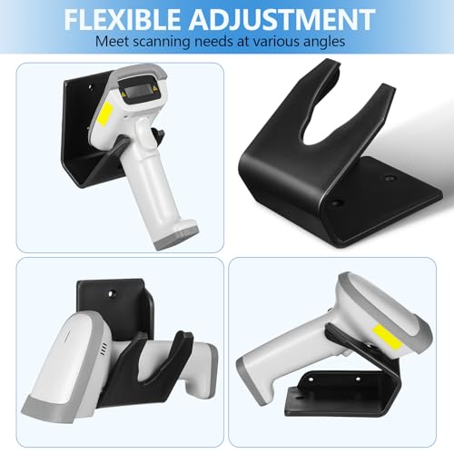 VILLCASE 3pcs Portable Multifunctional Barcode Scanner Stand with Desk and Wall Mount Bracket for Supermarket Warehouse Retail Stores Holder Reduces Hand Fatigue and Enhances Productivity - Thumbnail 7