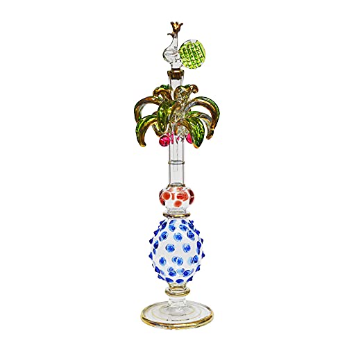 Perfumero Egipcio de Cristal soplado Hecho a Mano en Egipto con...