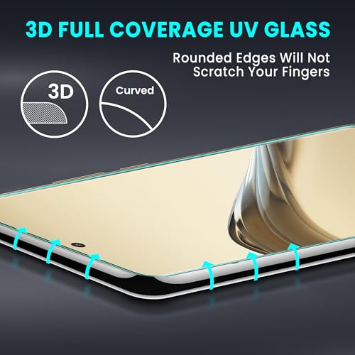 Image of ArmourPro Military Grade UV Tempered Glass Compatible For Realme 14 Pro Lite 5G (6.7 Inch) With Easy UV Installation Kit | Edge To Edge Coverage | Crystal Clear, Pack of 2