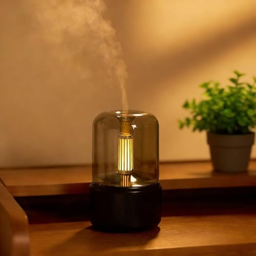 Ultrasonic Cool Mist Humidifier,LED Night Light-Essential Oil Diffuser-Ultra-fine Atomization, Automatic Shutdown, Night Light for Home, Bedroom, Office, Yoga