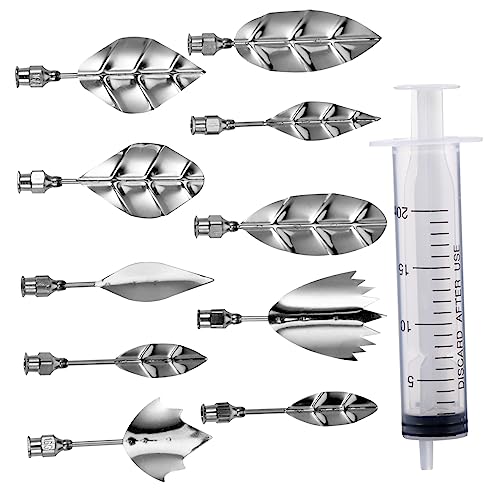 KICHOUSE 11pezzi Strumento per Fondente in Metallo Piastra per Essiccare Fondente qualità Alimentare Tavola per Posizionare i Fiori per Fiori Gelatina