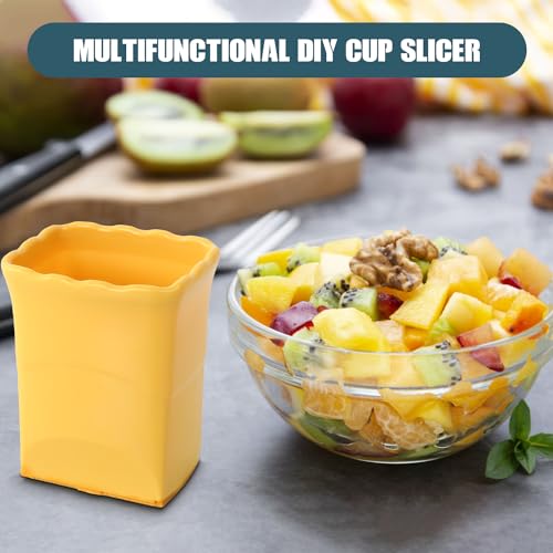 3Pcs Cup Slicer Handheld, Egg and Fruit Slicer, Stainless Steel Strawberry Cutter Mini Banana Slicer, Multifunctional Washable Fruit Cutter & Slicer for Quickly Making Fruit Vegetable Salad Platter