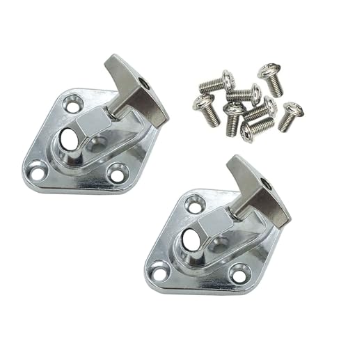 TUOREN 2Pcs Bass Drum Legs Mounting Brackets with Screws