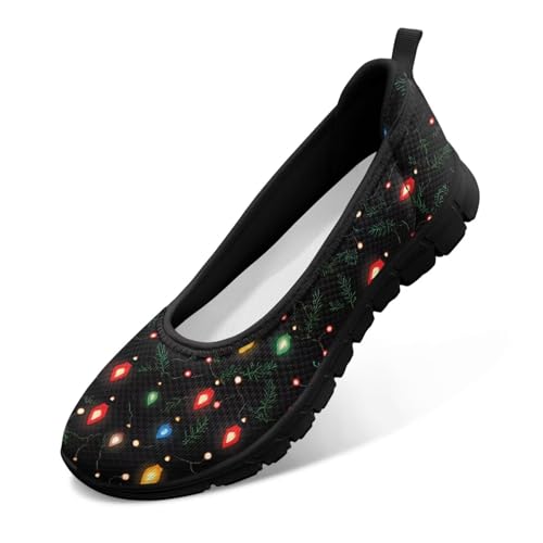 Image of Walking Shoes Women Breathe Mesh Slip On Sneakers Women Comfortable Lightweight