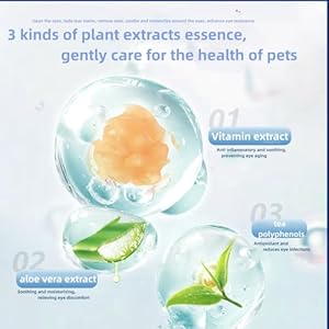 Eye Wipes for Dogs, 200 Pads Pet Tear Stain Cleaning Wipes for Eye Care of Dogs and Cats, Mild Ingredient, Gently Remove Pet Tear Stain, Eye Debris, Discharge, Mucus Secretions - Safe Ingredients Eye Wipes for Dogs 200 Pads Pet Tear Stain Cleaning Wipes for Eye Care of Dogs and Cats Mild Ingredient Gently Remove Pet Tear Stain Eye Debris Discharge Mucus Secretions Safe Ingredients