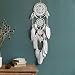Dremisland Dream catcher handmade traditional white feather dream catcher wall hanging car hanging decoration ornament gift (Dia 5.9")