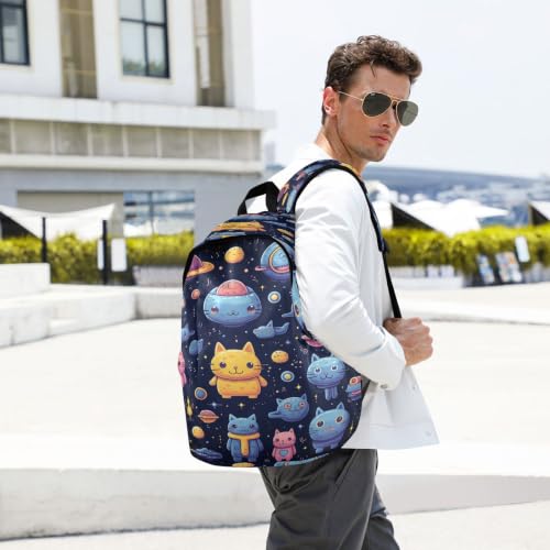 Sac à dos portable léger rose bleu voyage cartable extérieur