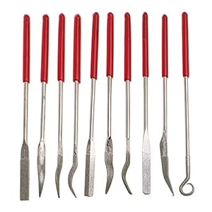 Tvoip 10 Stück Diamant Nadelfeilen-Set