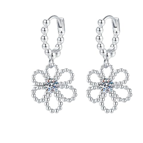 Boucles d'oreilles argent sterling et pierre Mosan, le bijou rétro idéal pour vos soirées