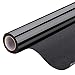 Blackout Window Film, Static Cling Window Tint 100% Light Blocking Glass Film for Privacy, Nap Time, Night Working, Heat Rejection, Baby Room and Day Sleeping (Matte Black, 17.7x78.7 Inch)
