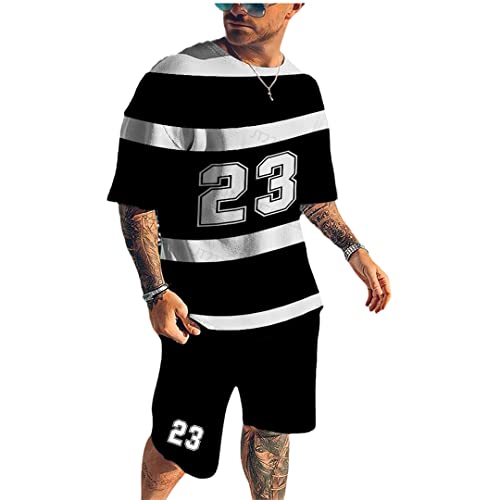 Survêtement d'été pour homme t-shirt short XXXL pour rester au frais sans transpirer