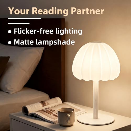 Image of Hifree Rechargeable Waterproof Shower Lamp, IP65 Cordless Touch Dimmable Small Desk Light for Shower, 4500mAh Battery Operated Color Changing Lamp for Bathroom, Restaurant, Bedroom(Original Color)