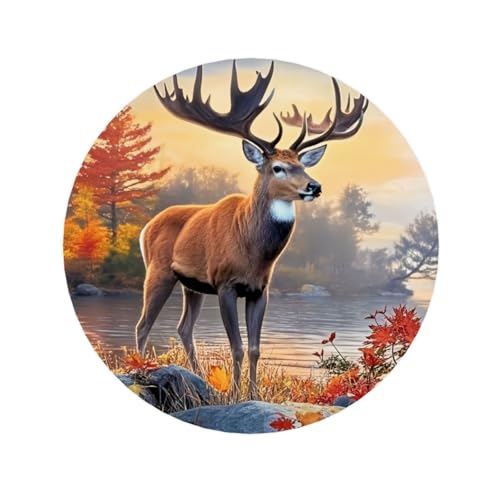 Imán Decorativo Redondo para Refrigerador en Acrílico miniatura 1