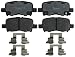 Raybestos PGD865C Professional Grade Ceramic Disc Brake Pad Set