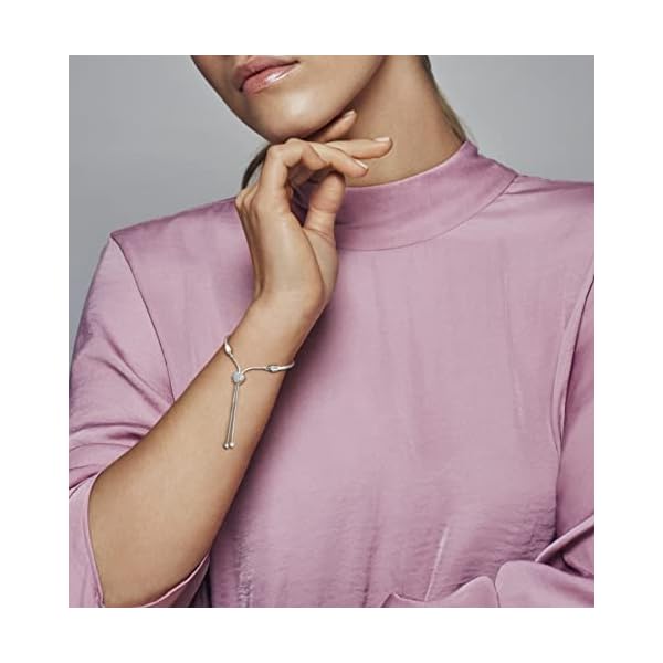 Pandora-Moments-Pave-Heart-Clasp-Snake-Chain-Slider-Bracelet-Compatible-Moments-Charms-Sterling-Silver-Cubic-Zirconia-Charm-Bracelet-for-Women-Gift-for-Her-28-cm-No-Gift-Box Pandora Moments Pavé Heart Clasp Snake Chain Slider Bracelet - Compatible Moments Charms - Sterling Silver & Cubic Zirconia Charm Bracelet for Women - Gift for Her - 28 cm, No Gift Box