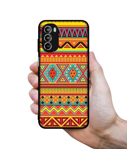 Image of Artistic Rangoli Design Premium 2D Printed Metal Back Case Cover for Motorola Moto G52 4G / Moto G82 5G