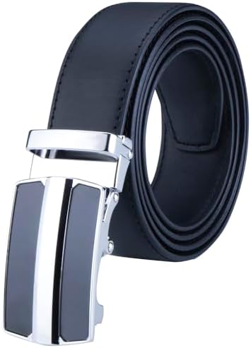 Labnoft Men's Auto Lock Vegan Leather Belt