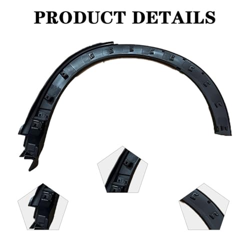 CZJF TK4851W60H Rear Left Side Fender Flare Wheel Well Flare rear fender For CX-9 2016-2023 TK48-51-W60H Rear Driver Fender Extension Plastic Trim by CZJF - Image 5