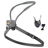 JJC Supporto magnetico POV da collo per GoPro Hero 13 12 11 10, DJI Osmo Nano Action 6 5 Pro 4 3, con cinghia toracica di fissaggio, supporto ergonomico per collana a sgancio rapido, per Insta360 Ace
