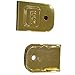 Set of 2 Gold Plated Metal Magazine Base Plates Compatible with Glock 17 19 22 23 26 Gen 1-5, Precision Fit for 9mm .40 .357 Magazines, Durable Steel Construction, Premium Finish