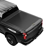 Retractable Truck Bed Tonneau Cover for 2014 2015 2016 2017 2018 2019 2020 2021 2022 2023 2024 2025 Chevy Silverado/GMC Sierra 1500 (5'8' /69' Bed) Retractable Hard Truck Bed Cover Key Lock