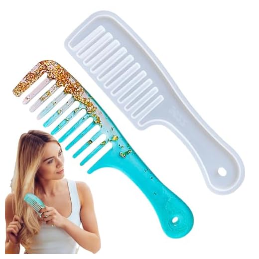 Molde de resina de peine de cabello - Molde de resina de cepillo para el cabello | Moldes de peine para el cabello de resina silicona | Molde de resina de peine de orejas | Moldes de silicona de combi