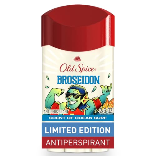 Image of Old Spice Dry Feel Antiperspirant Deodorant for Men, Summerdudes, 24 /7 Sweat & Odor Protection, 24 /7 Sunny Freshness & Long Lasting Scent, Invisible Solid, Broseidon with Ocean Surf Scent, 2.6 oz