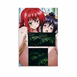 Anime High School Dxd Himejima Akeno And Rias Gremory Sexy Nude Poster (4) Canvas for Bedroom Living Room Decor 08x12inch(20x30cm) Unframe-style