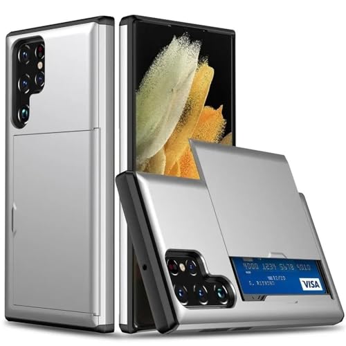 Protège-téléphone Samsung A55 5G pour voyager léger avec cartes et coque antichoc